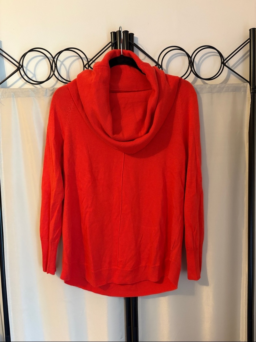 Tommy Hilfiger Orange Cowl Neck Sweater